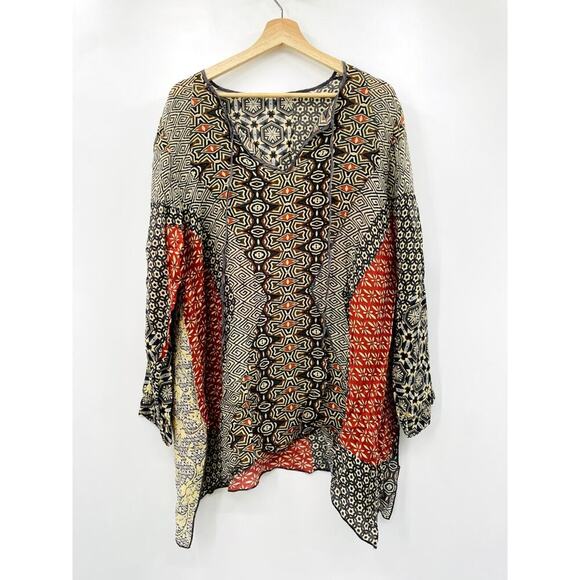Johnny Was breeland patterned Tunic Top - Picture 2 of 7